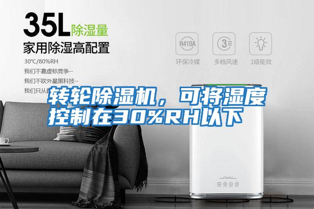 轉輪除濕機，可將濕度控制在30%RH以下