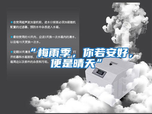 “梅雨季，你若安好，便是晴天”