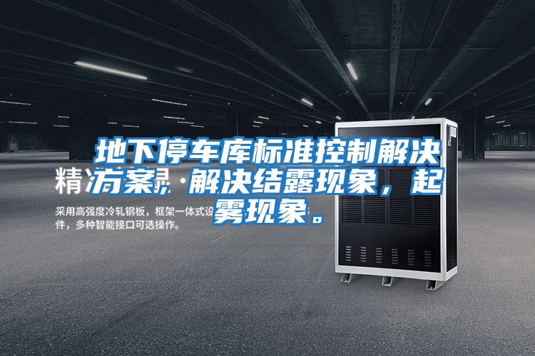 地下停車庫標準控制解決方案，解決結露現象，起霧現象。