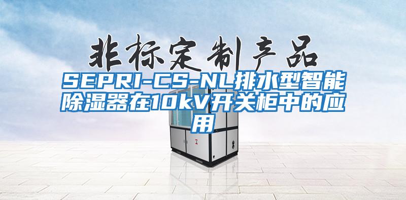 SEPRI-CS-NL排水型智能除濕器在10kV開關柜中的應用