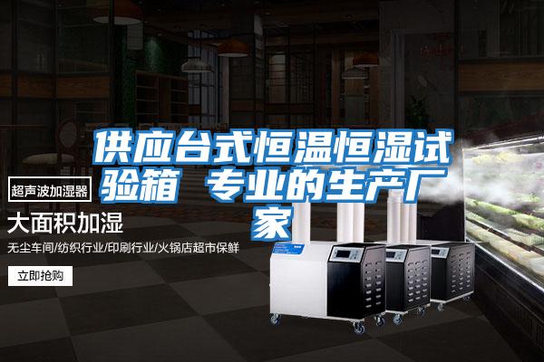 供應臺式恒溫恒濕試驗箱 專業(yè)的生產(chǎn)廠家