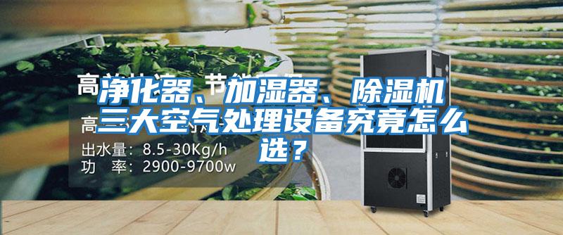 凈化器、加濕器、除濕機 三大空氣處理設(shè)備究竟怎么選？