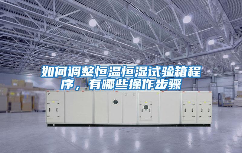 如何調整恒溫恒濕試驗箱程序，有哪些操作步驟