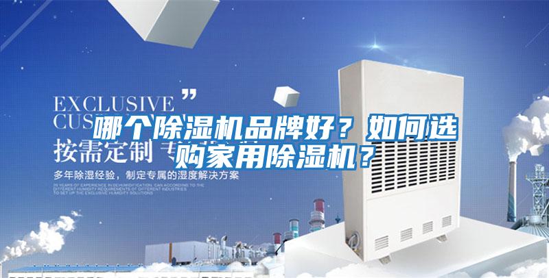 哪個除濕機品牌好？如何選購家用除濕機？