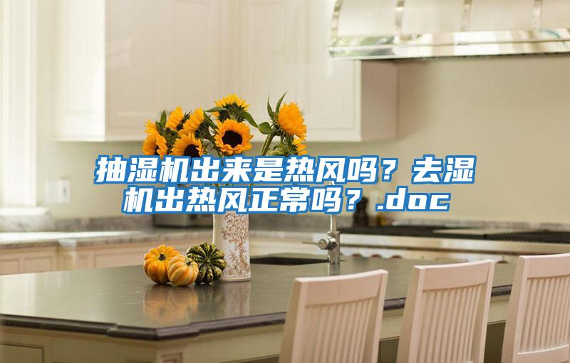抽濕機出來是熱風嗎？去濕機出熱風正常嗎？.doc