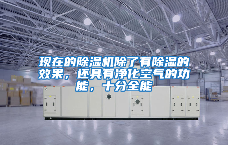 現在的除濕機除了有除濕的效果，還具有凈化空氣的功能，十分全能