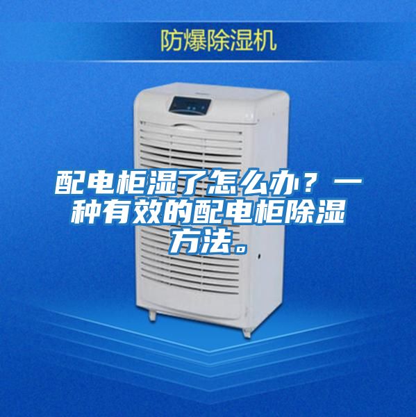 配電柜濕了怎么辦？一種有效的配電柜除濕方法。