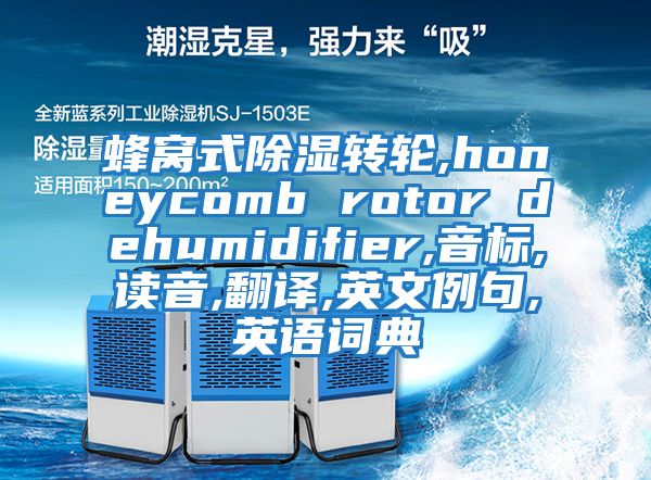 蜂窩式除濕轉輪,honeycomb rotor dehumidifier,音標,讀音,翻譯,英文例句,英語詞典