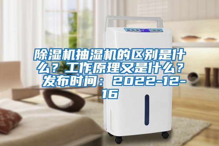 除濕機抽濕機的區別是什么？工作原理又是什么？ 發布時間：2022-12-16