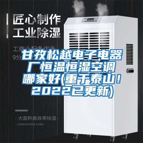 甘孜松越電子電器廠恒溫恒濕空調(diào)哪家好(重于泰山！2022已更新)