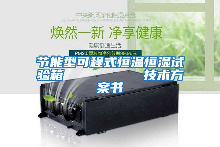 節(jié)能型可程式恒溫恒濕試驗(yàn)箱 技術(shù)方案書